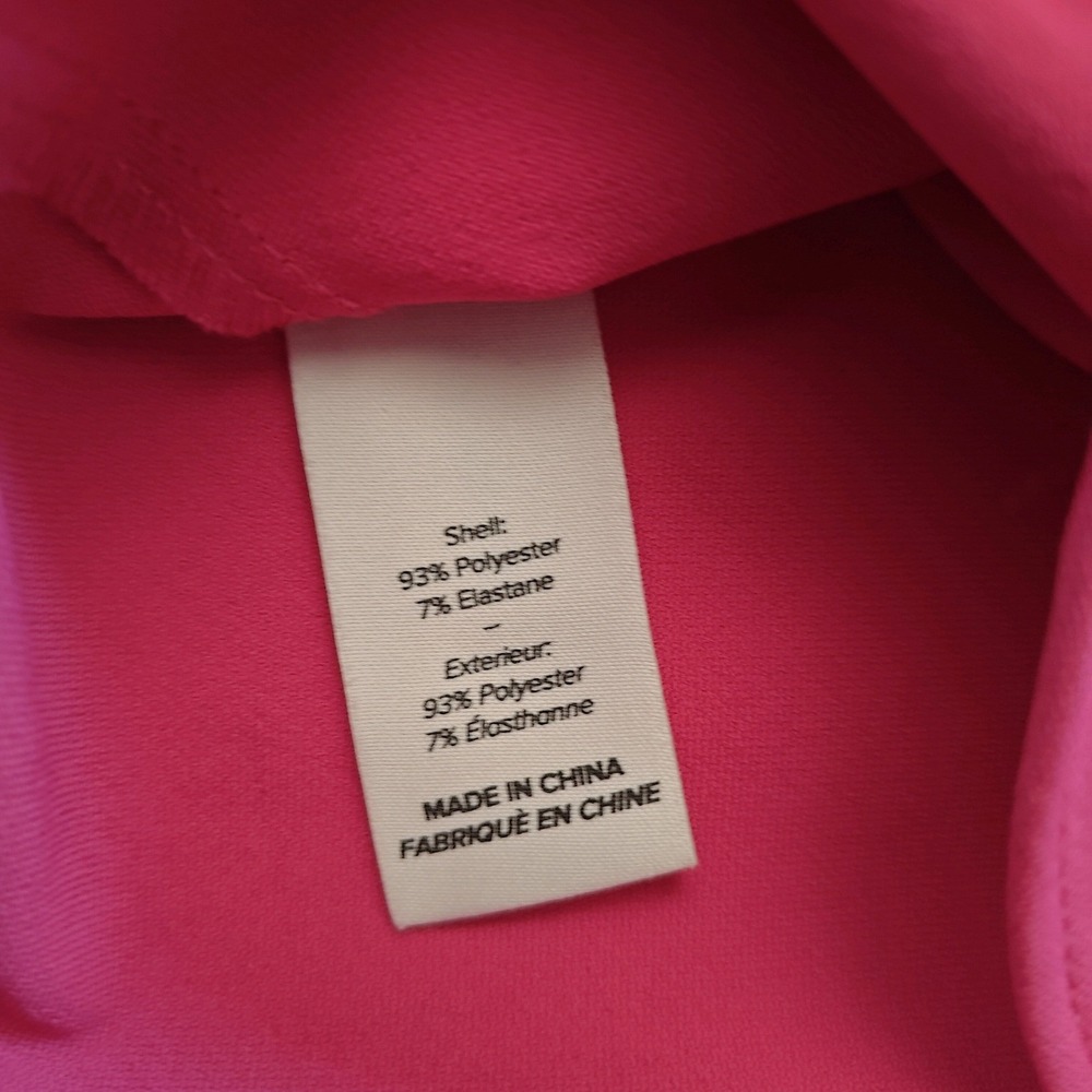 Cinq a Sept Pink Twist Front Flare Sleeve Collared Blouse Shirt Top Women's L - Picture 5 of 11